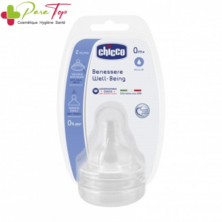 CHICCO TETINE SILICONE, 2M+ , 2 PCS