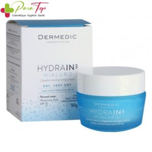 Dermedic Hydrain 3 crème hydratante en profondeur SPF 15, 50 g