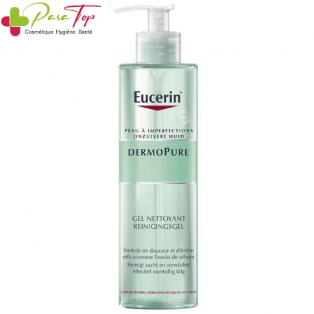 EUCERIN DERMOPURE GEL NETTOYANT PEAUX A IMPERFECTIONS 200ML REF 009470