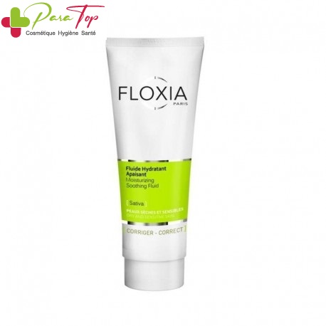 FLOXIA Fluide Hydratant Apaisant Peaux Seches et Sensibles, 125 ml