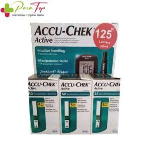 ACCU-CHEK Active Pack: 1 appareil + 125 bandelettes + 1 softclix