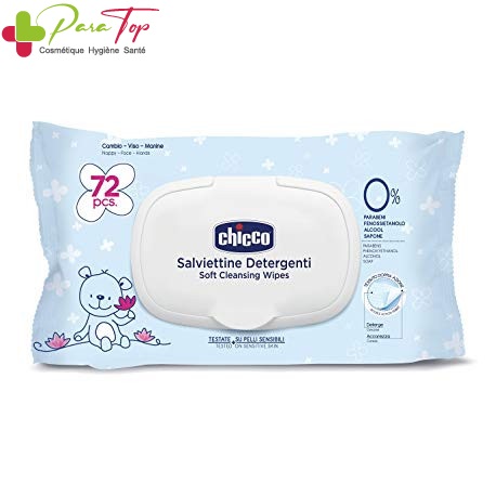 CHICCO Lingettes Baby moments, 72 PCS