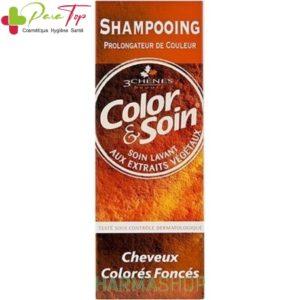 Color & Soin Shampoing Cheveux Colorés Foncés, 250 ml